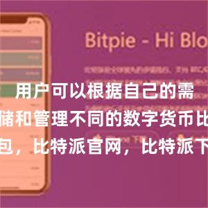 用户可以根据自己的需求选择存储和管理不同的数字货币比特派钱包，比特派官网，比特派下载，比特派，比特派钱包助记词