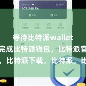 等待比特派wallet安装包下载完成比特派钱包，比特派官网，比特派下载，比特派，比特派钱包助记词